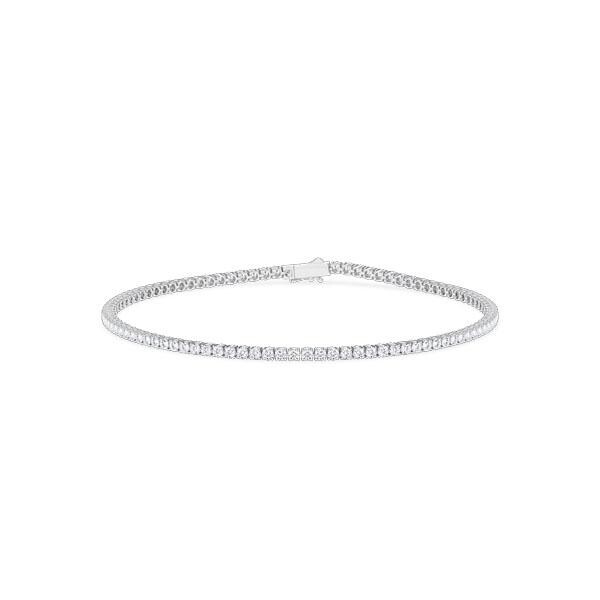 Tennis-Armband Platin 950 zus. 1,044ct. Lab Grown Diamant Rubin RU-1858