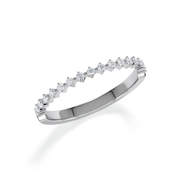 Memoire- Vorsteckring Platin 600 zus. 0,160ct. tw, si Rubin 1806