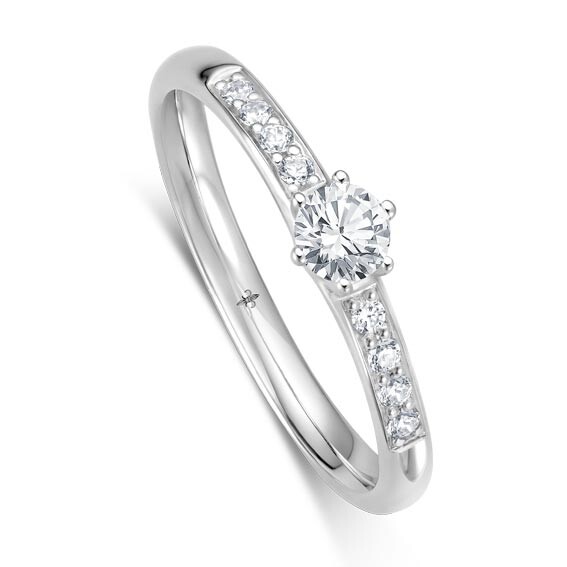 Giloy Solitär Ring Weißgold TV000008W-2