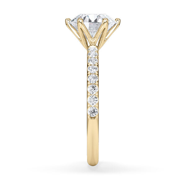 Hollywood Ring Brillant Gelbgold Rubin 1888