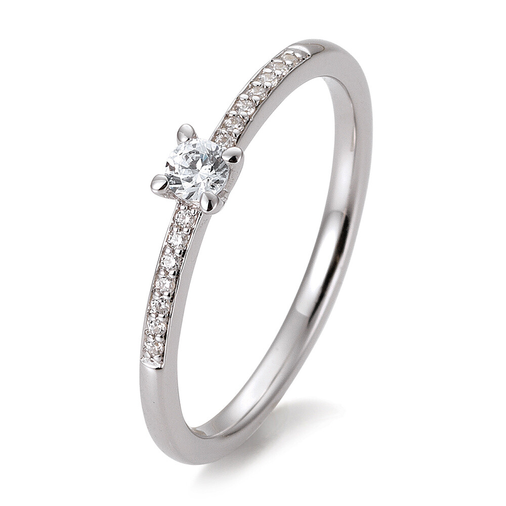 Breuning Verlobungsring 4er Krappe Platin Brillant 41/85950