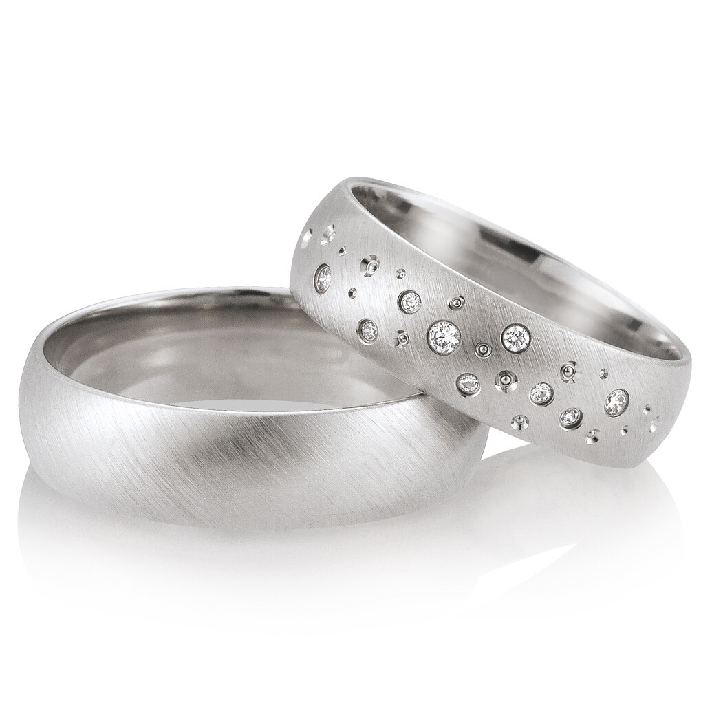 Breuning Trauringe 48/02657 & 48/02658 aus Platin