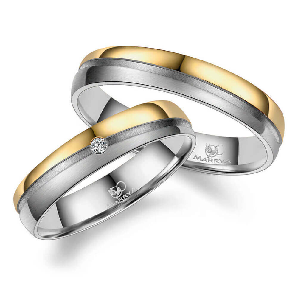 Trauringe Partnerringe Titan Gold Marrya TI-47