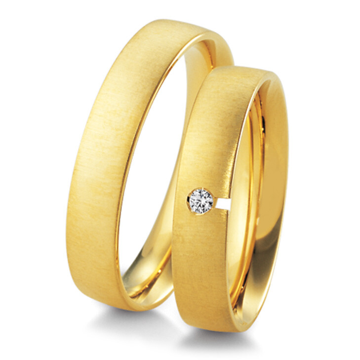 Trauringe Gelbgold Inspiration Breuning 48/04101 & 48/04102