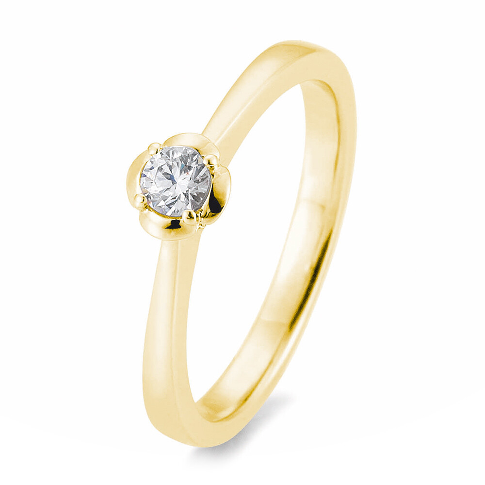 Verlobungsring Rose BR106-9 Gelbgold Brillant
