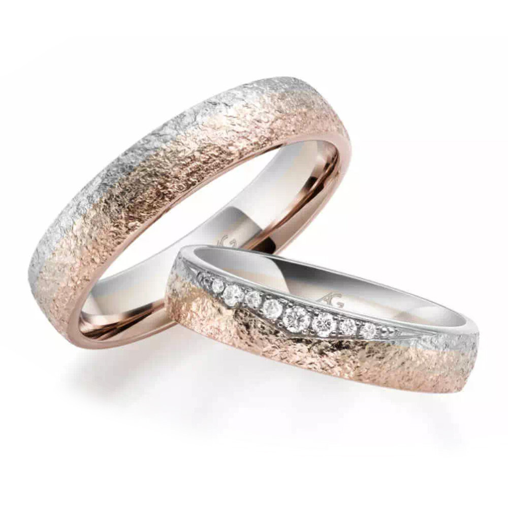 August Gerstner Trauringe Mondlicht Brillant 4/31156/5 & 31156/5