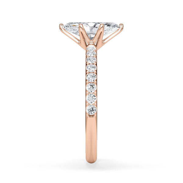 Hollywood Ring Marquise Diamant Rotgold Rubin 1882