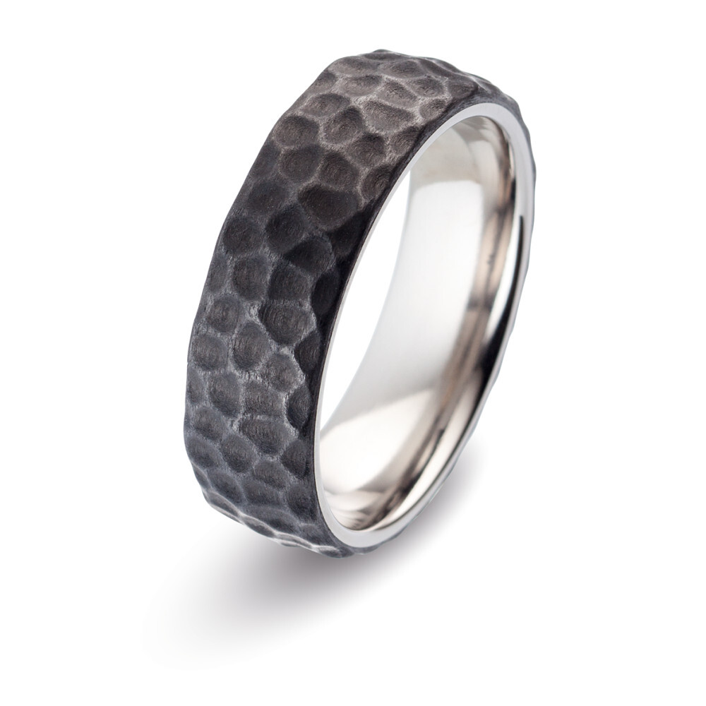 Herrenring aus Titan & Carbon - TitanFactory 52485