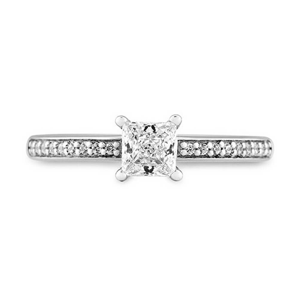 Verlobungsring Carree Weißgold Lab-Grown Diamanten Breuning