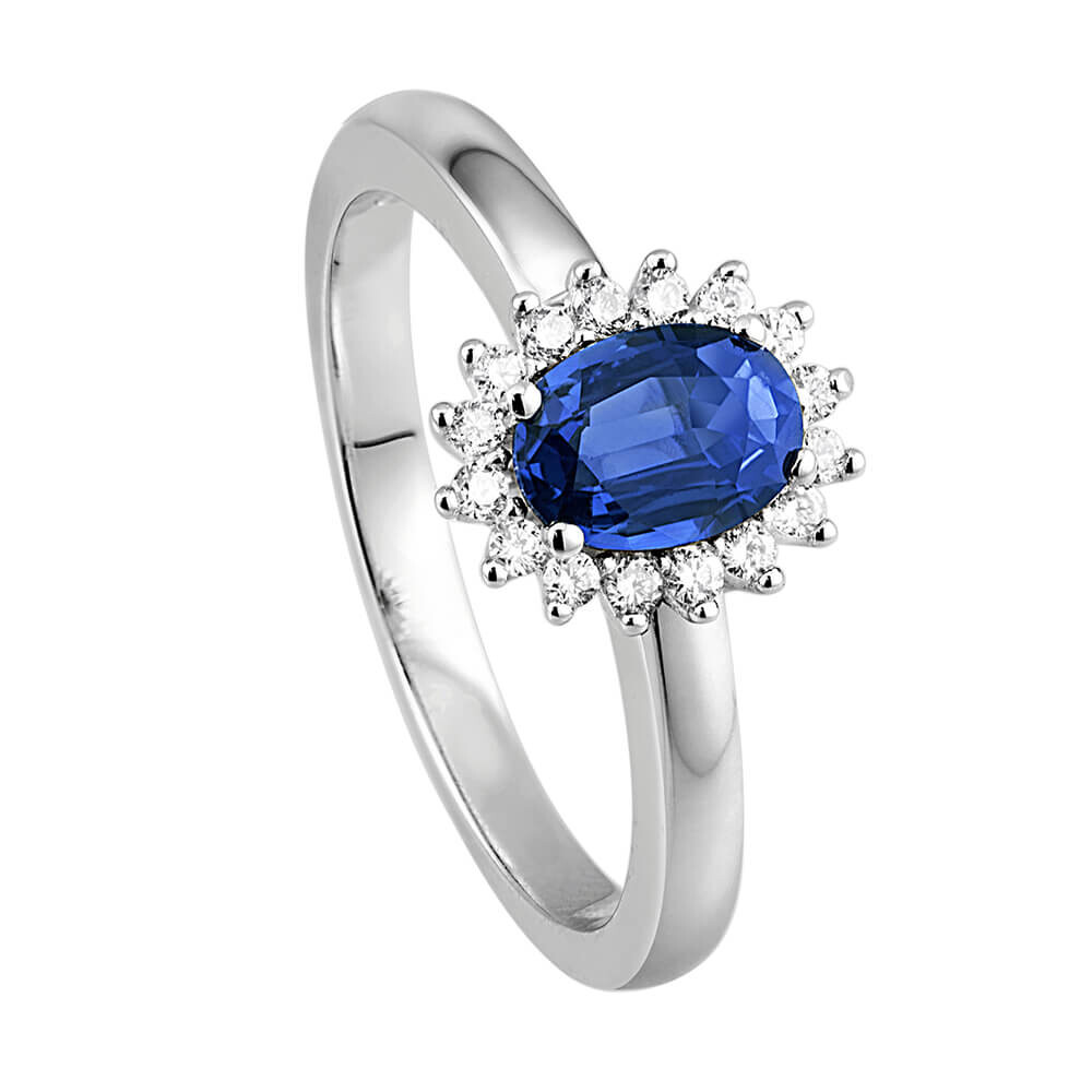 Ring Royale Saphir Diamant Weißgold bella luce EH004230
