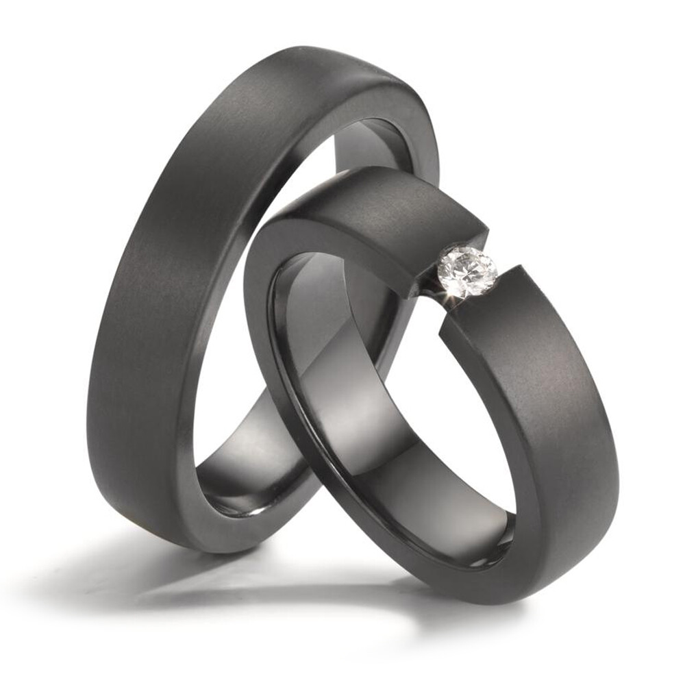 Eheringe aus Zirkonium Spann Brillant Titanfactory 52676