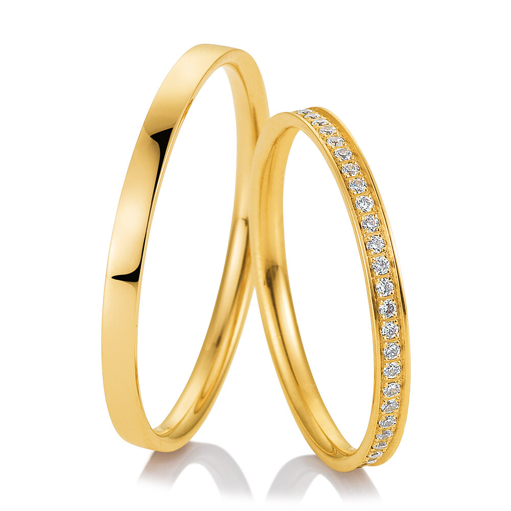 Breuning Trauringe Gelbgold Welcome 48/04981 & 48/04982