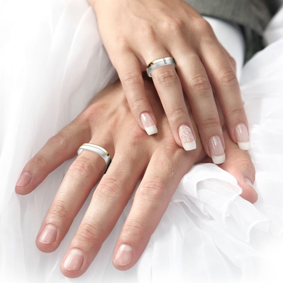 Trauringe Bicolor Honeymoon Ruesch 66/45070 & 66/45080