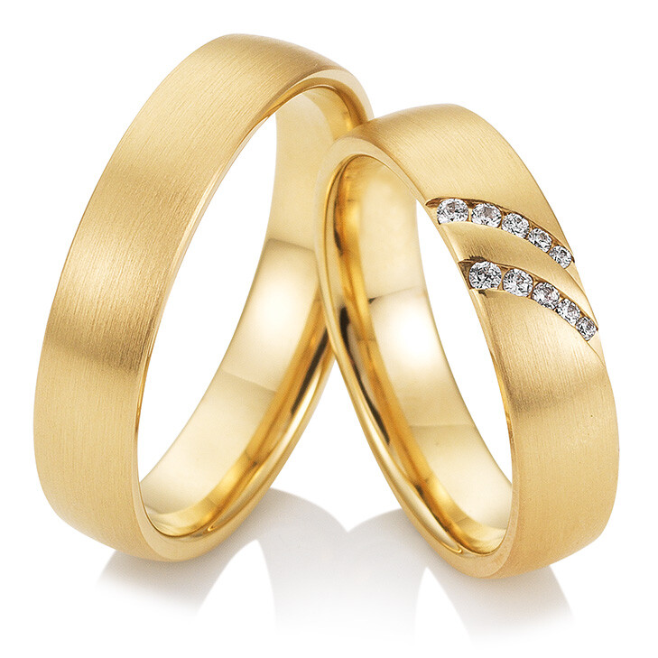 Trauringe Gelbgold Joy Breuning 48/04515 & 48/04516 modern