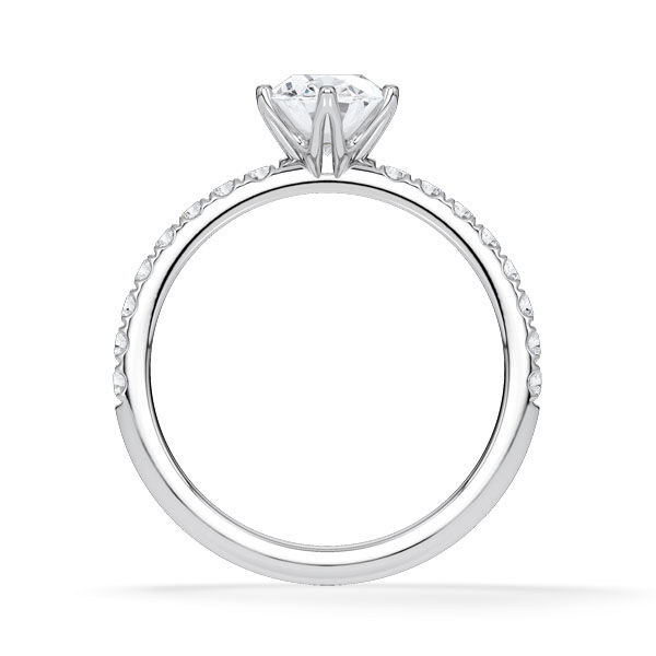 Hollywood Ring Oval Diamant Platin Rubin 1883