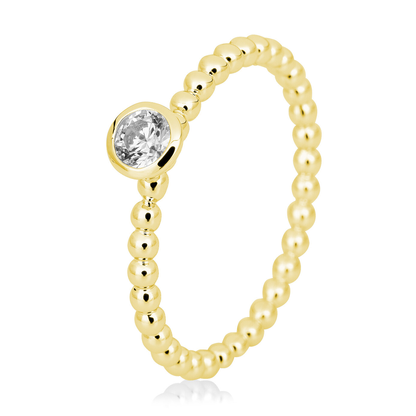 Breuning Kugelring 41/06064 Gelbgold Brillant 0.150 ct.