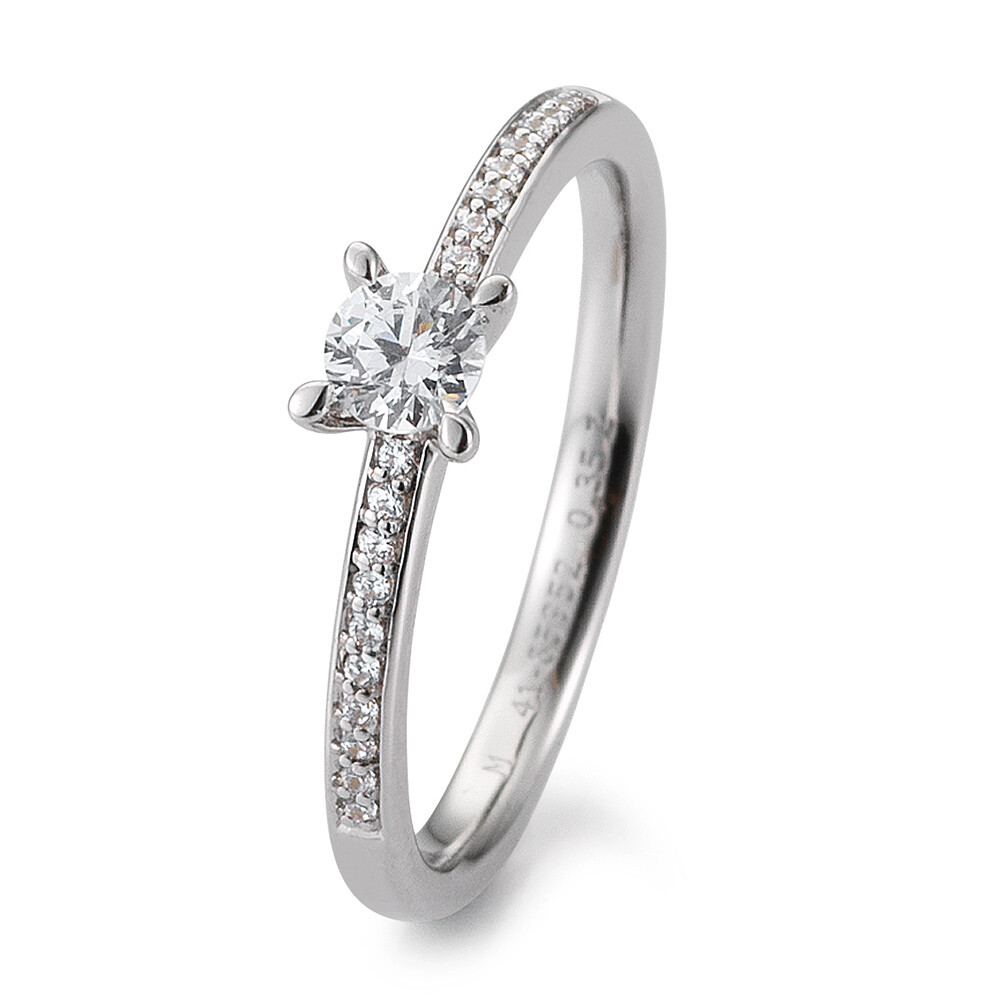 Breuning Verlobungsring Pavé 41/85952 Weißgold Brillant 0.350 ct.
