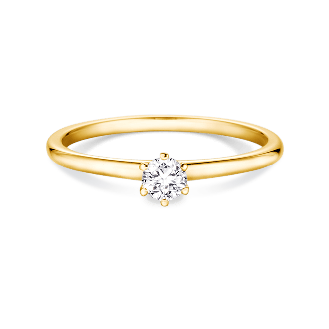 Verlobungsring Solitär Gelbgold Brillant Dettinger 27163