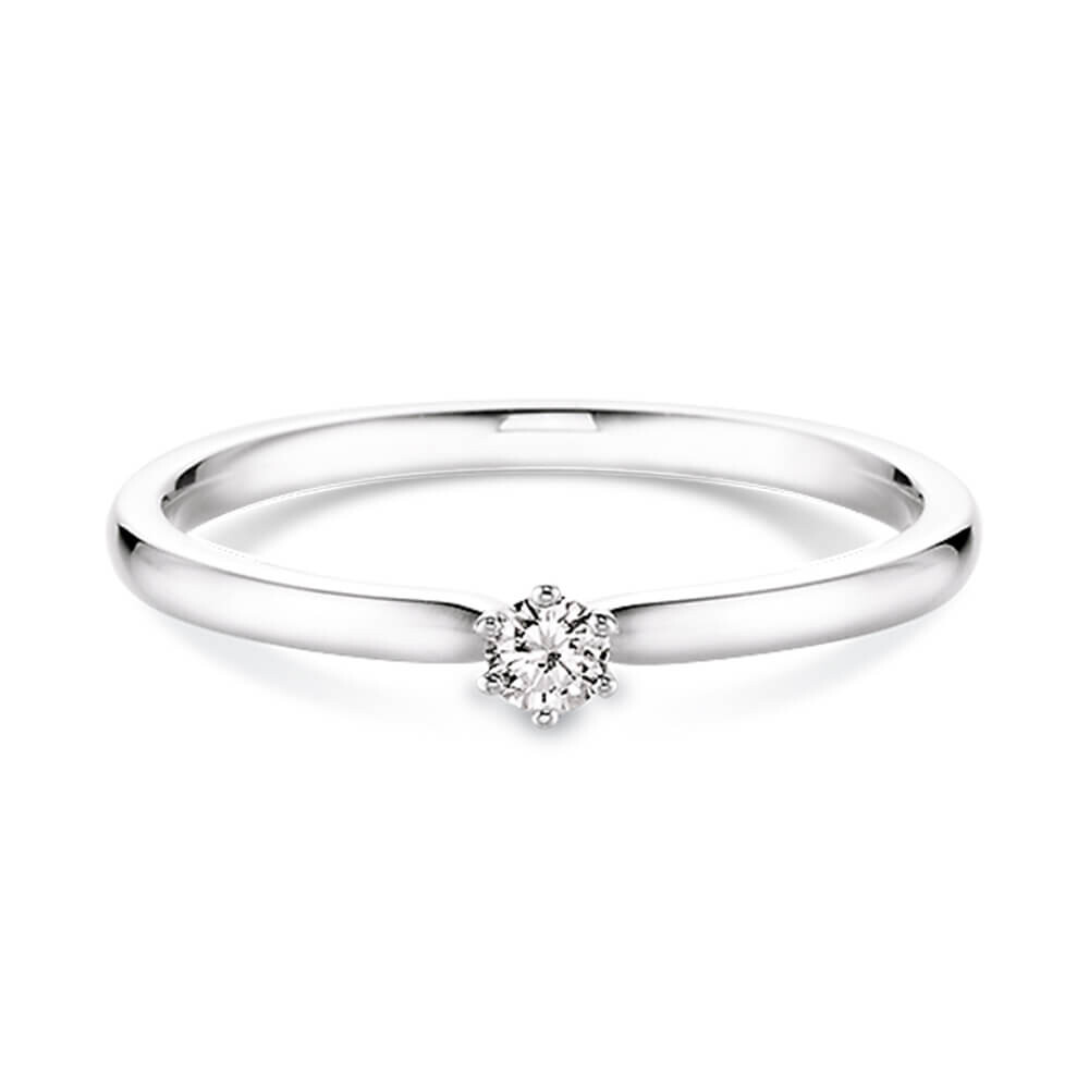 Verlobungsring Weißgold mit Diamant Dettinger 26932