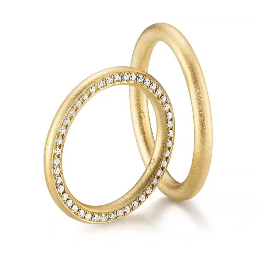 Trauringe Gelbgold Brillant Gerstner 31612