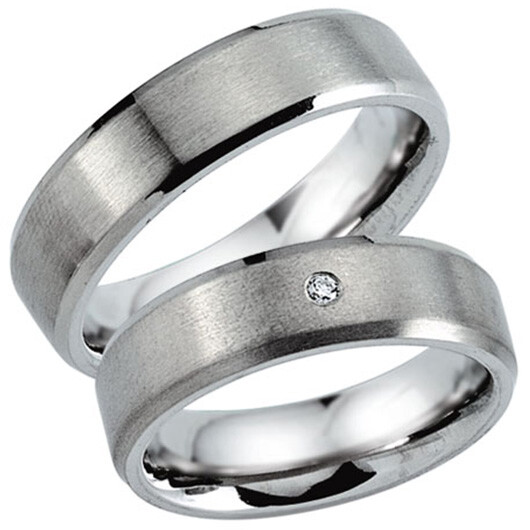 Schwarz Partnerringe Titan 20010