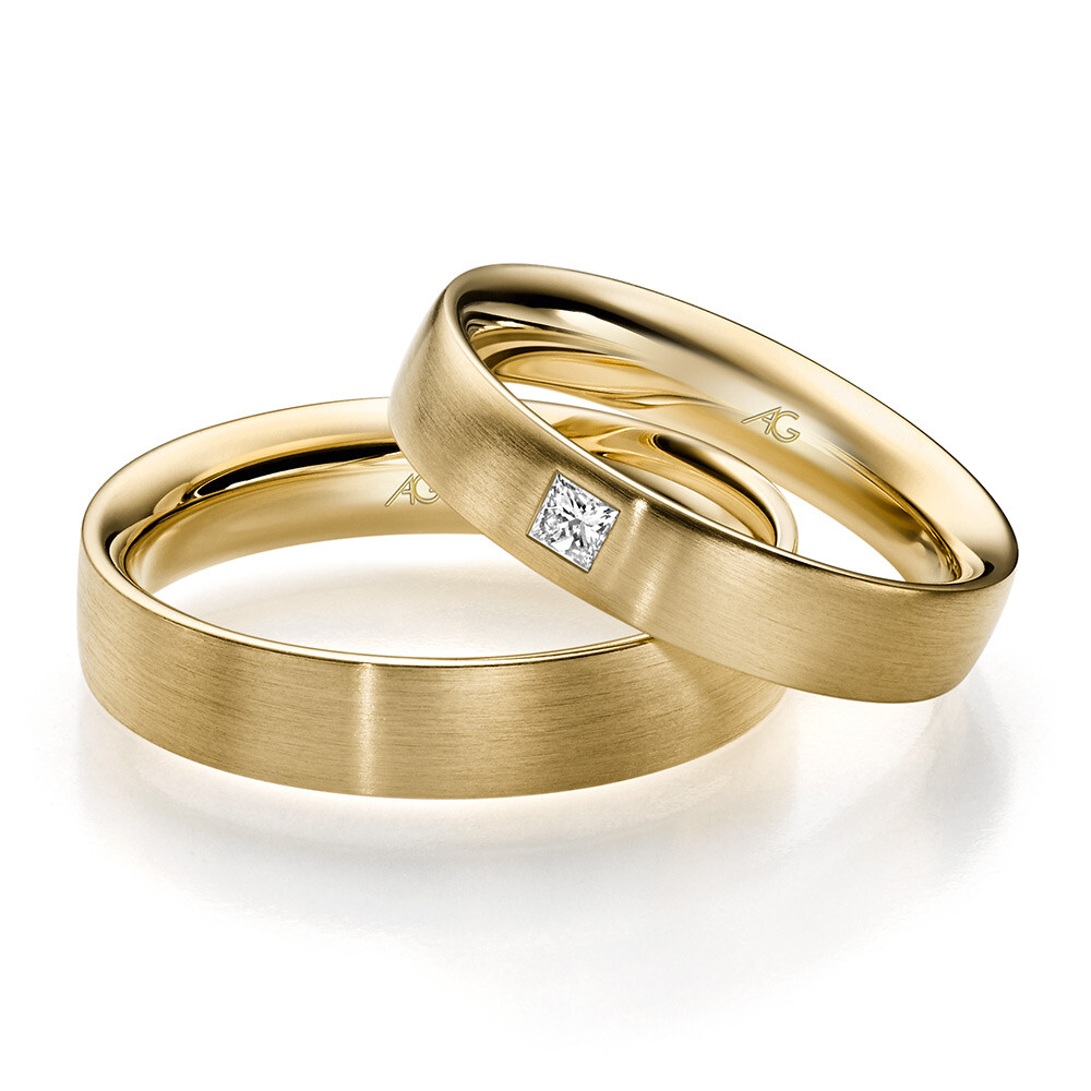 Gerstner Trauringe Gelbgold Princess 4/31328/4.5 & 31328/5