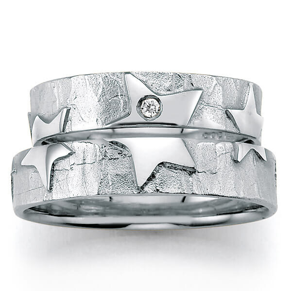 Signs of Love - Sterne / Stars - Weißgold, 66/51130