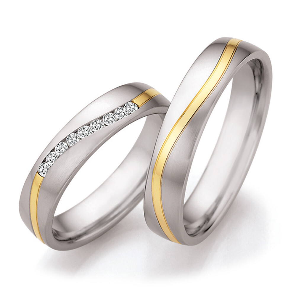 Eheringe Steel Gold Collection Ruesch 88/25010