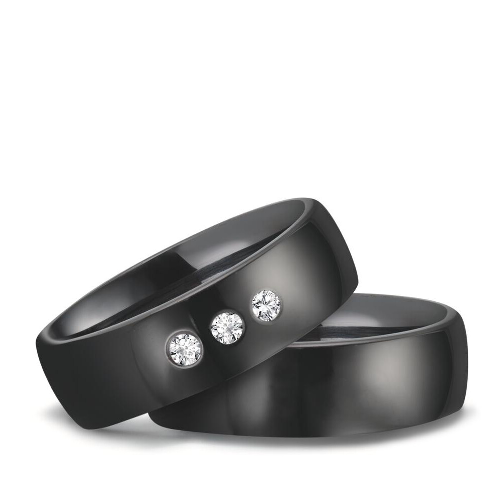 Eheringe aus Zirkonium poliert Brillant Titanfactory 52672