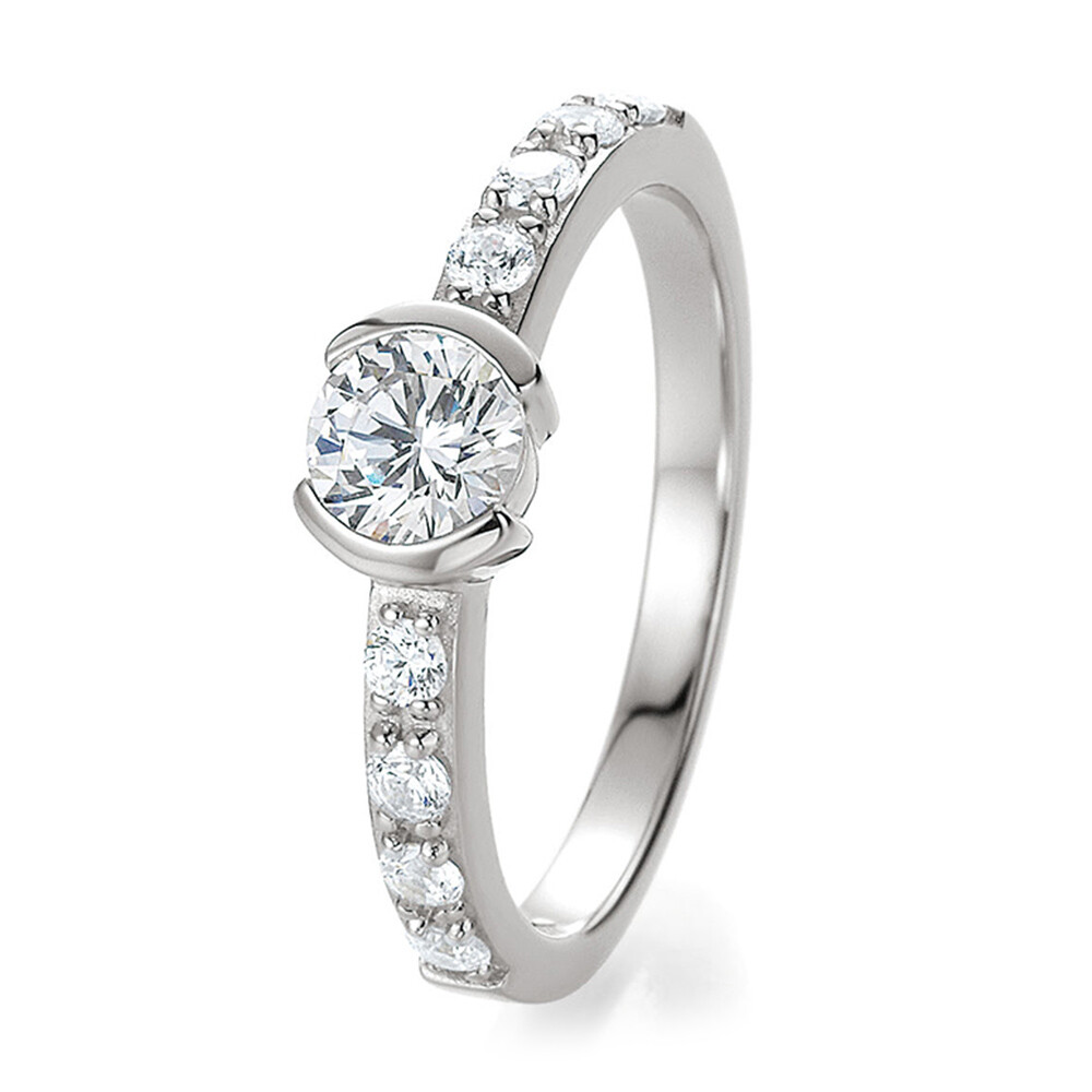 Ring mit Zirkonia Silber 925 BR209-6