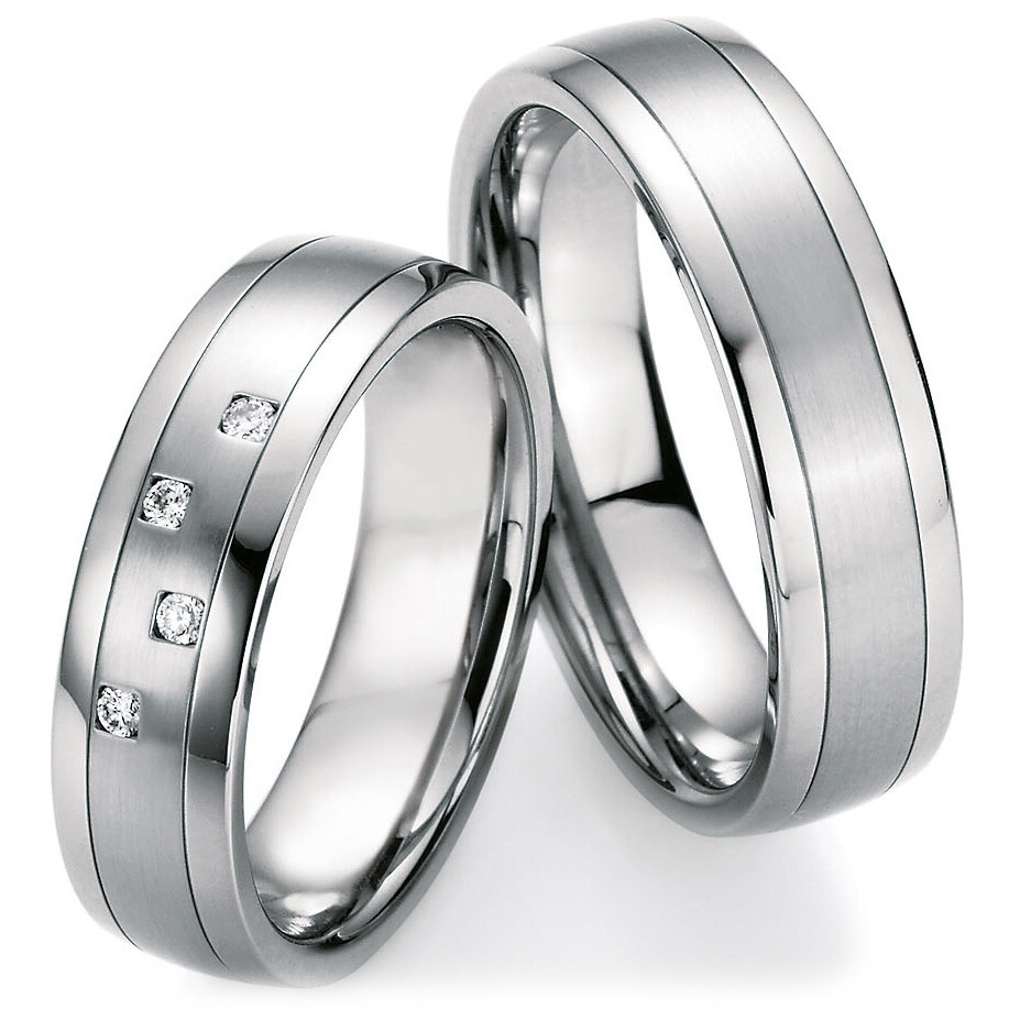 Ruesch Trauringe 88/20010-060 & 88/20020-060 aus Weißgold