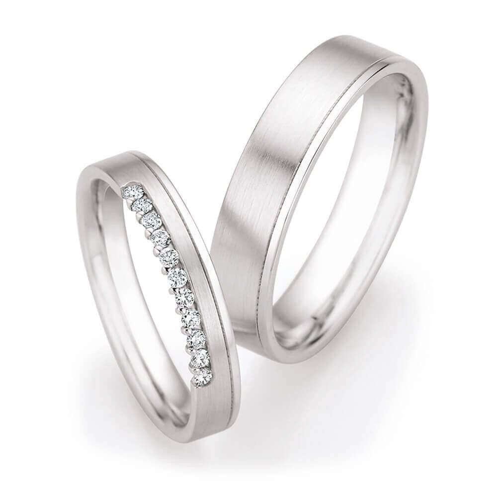 Eheringe Honeymoon Weißgold 66/75110 & 66/75120