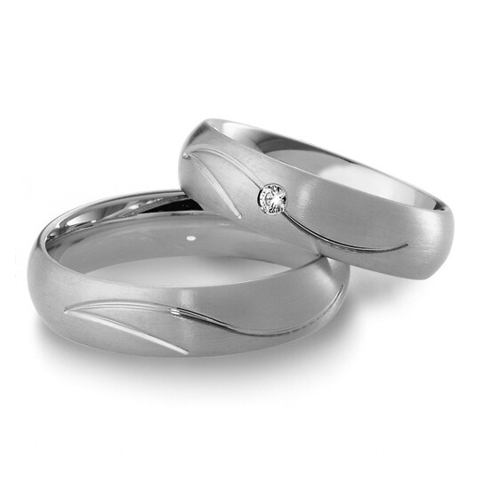 Trauringe Weißgold Inspiration Breuning 48/04117 & 48/04118