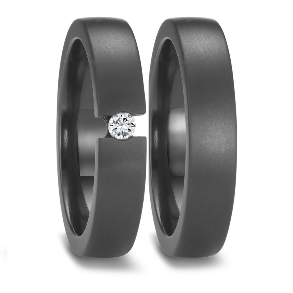 Eheringe aus Zirkonium Spann Brillant Titanfactory 52676