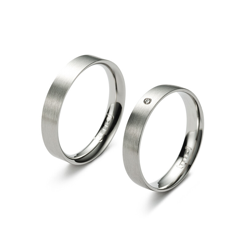 Partnerringe aus Edelstahl Brillant Monomania 21140-42