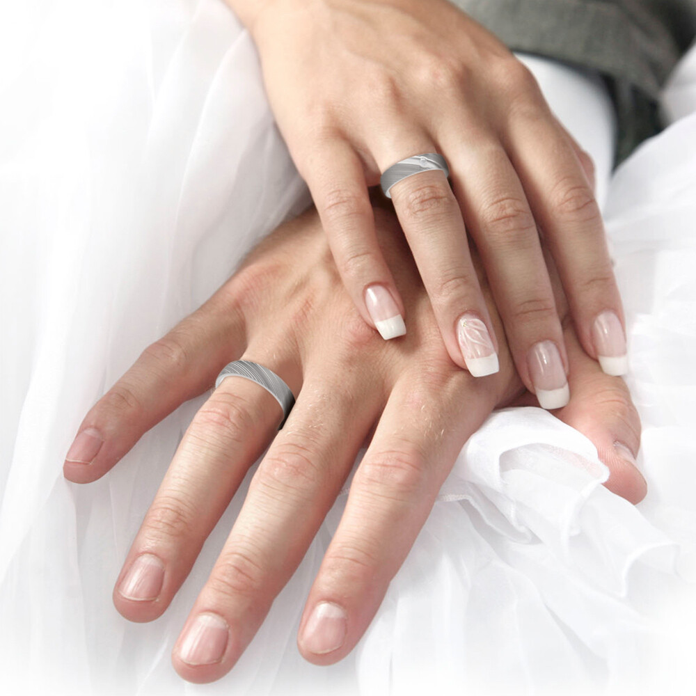 Trauringe Weißgold Honeymoon Brillant Ruesch 66/70060
