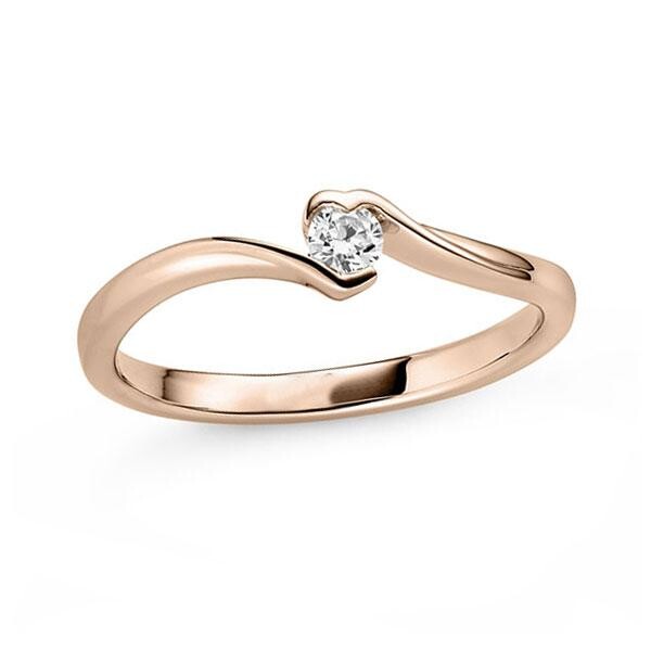 Verlobungsring Twist Herz Rotgold Rubin RU-1832