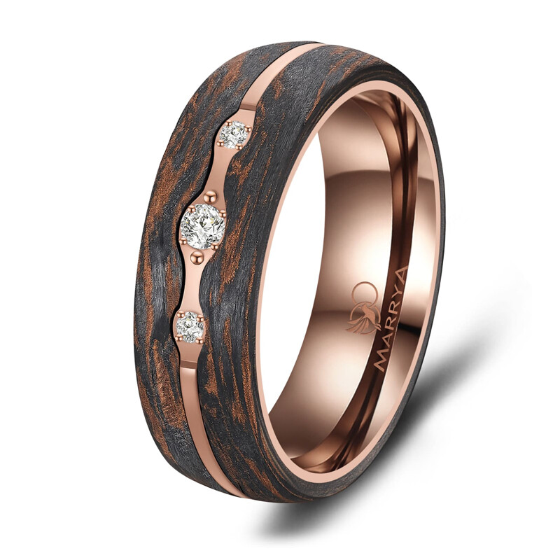Damenring Carbon Bronce Design Marrya CB-02