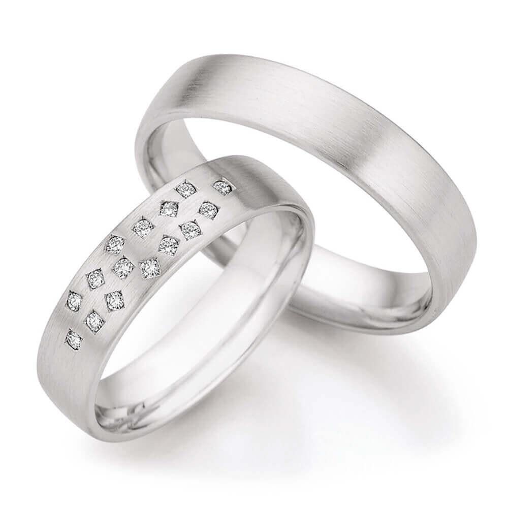 Eheringe Premium Weißgold 66/76030 & 66/76040