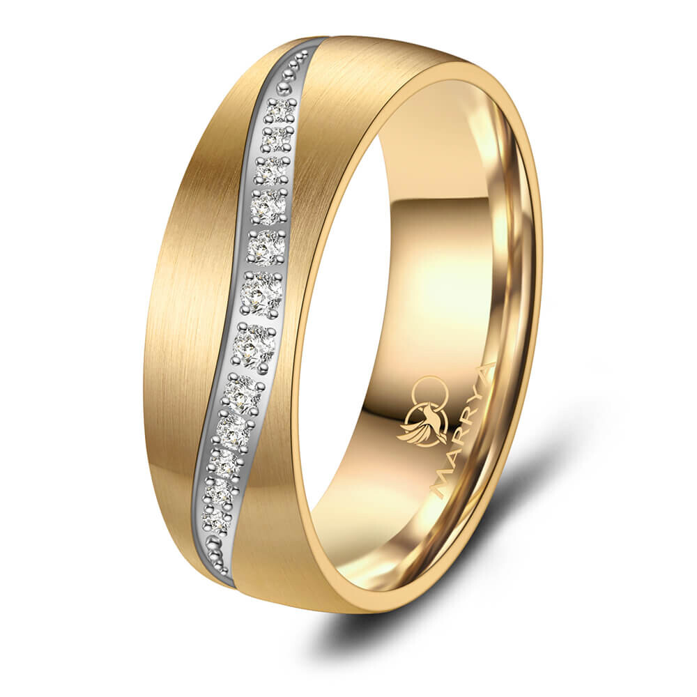 Damenring Titan Gelbgold Zirkonia Marrya TI-40