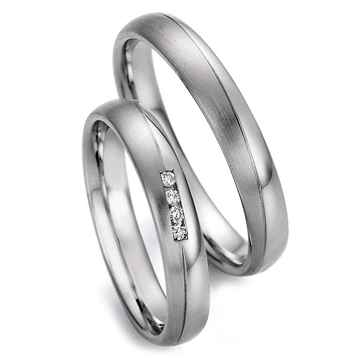 Eheringe Edelstahl Brillant Ruesch 88/22130 & 88/22140