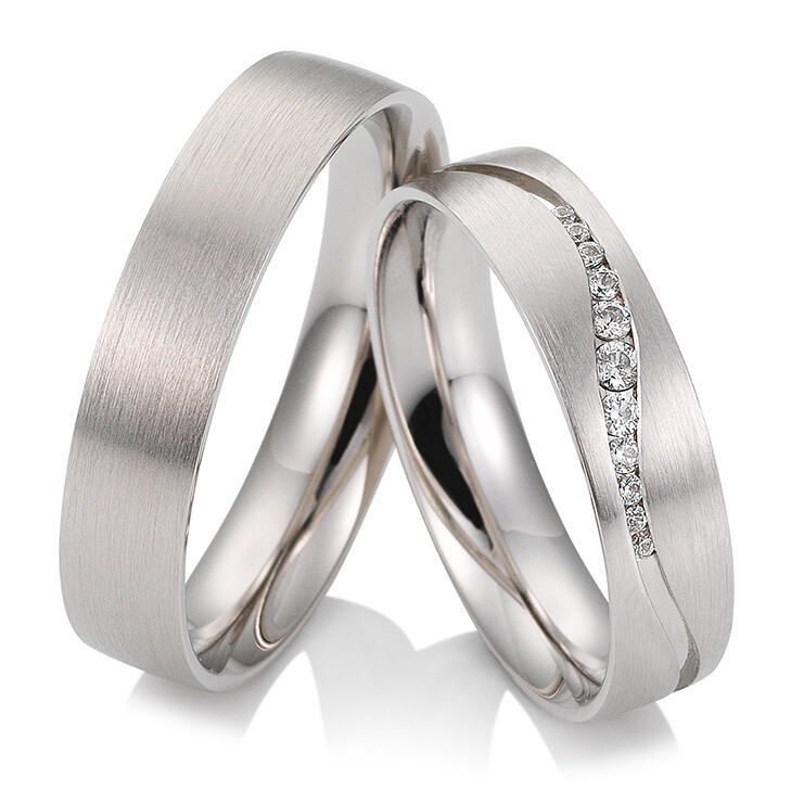 Trauringe Weißgold Joy Breuning 48/04517 & 48/04518