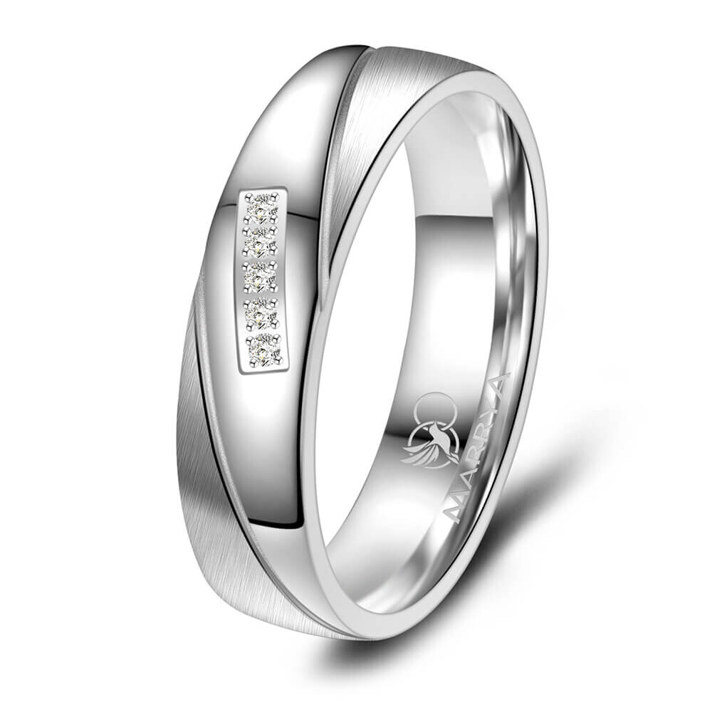 Trauringe Partnerringe Silber 925 Marrya SI-09