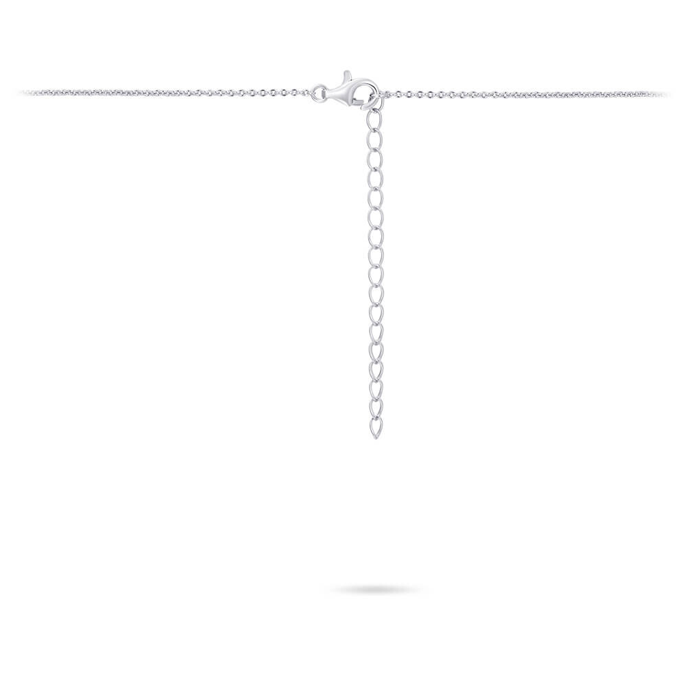 Kette mit Anhänger Cabuchon Blau Zirkonia Gisser N1113B Verschluss