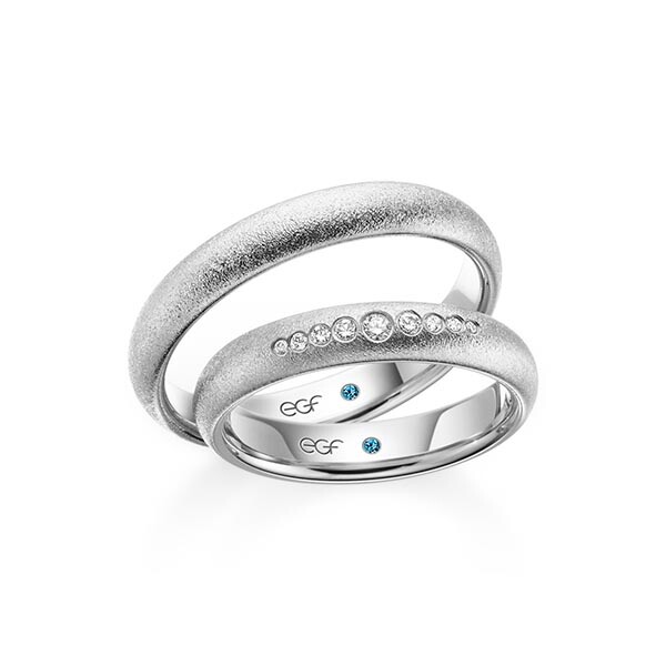 egf Trauringe Palladium Glamour Brillant F-1350-4