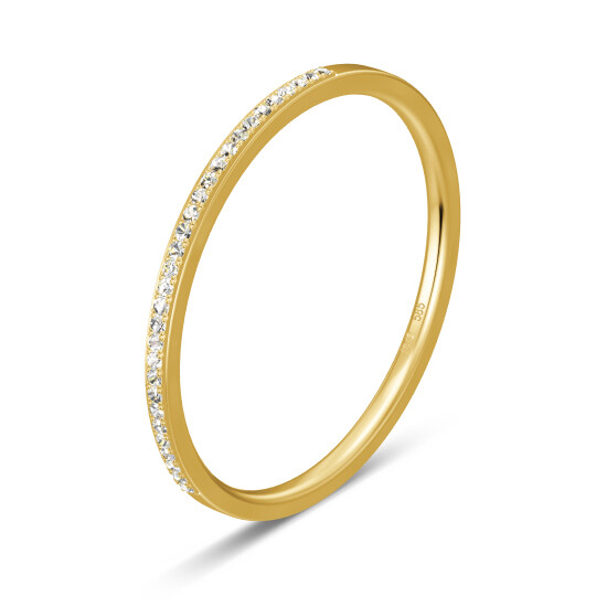 Memoire Ring Gelbgold Lab Grown Brillant Breuning 41-05643
