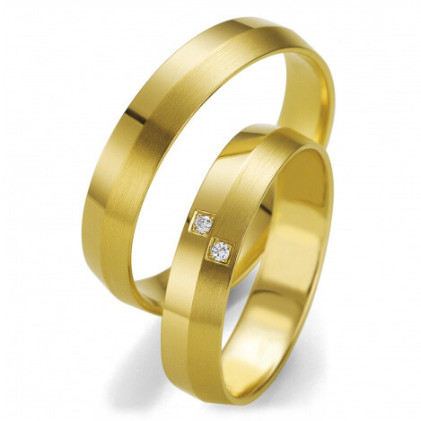 Breuning Trauringe 48/07137 & 48/07138 aus Gelbgold