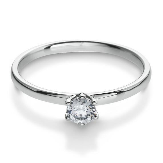 Antragsring Silber mit Zirkonia Breuning 41/05285