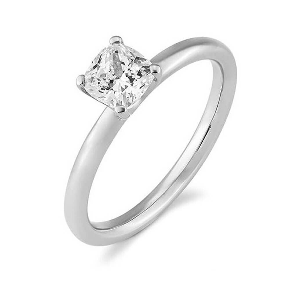 Verlobungsring Cushion Weißgold Lab-Grown Diamant Breuning 41-06318