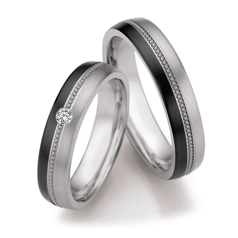 Eheringe Titan Zirkonium Brillant Ruesch 79/10050 & 79/10060